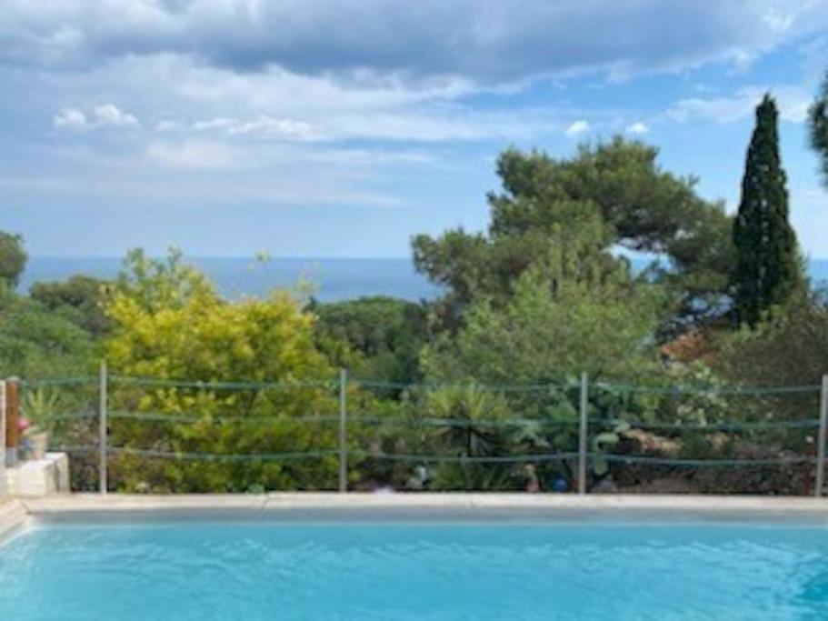 Haut De Villa Au Mont St Clair Vue Exceptionnelle Mer Et Foret Terrasses, Piscine, Petanque, Solarium Prives Sète Kültér fotó