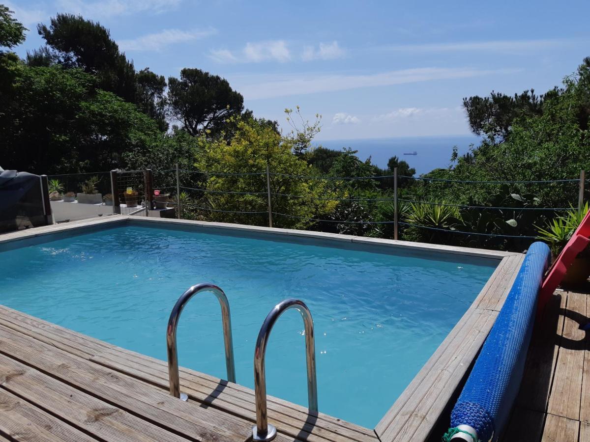 Haut De Villa Au Mont St Clair Vue Exceptionnelle Mer Et Foret Terrasses, Piscine, Petanque, Solarium Prives Sète Kültér fotó